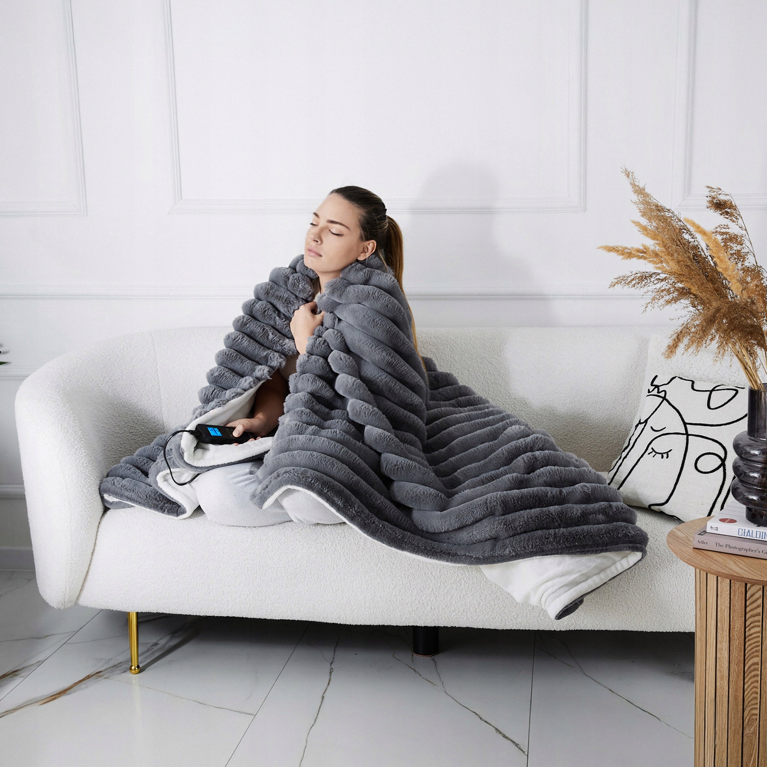 Electric blanket LARGE 180x160 Heating mat Yoer LCD remote control thick 160W +Timer Medical device no