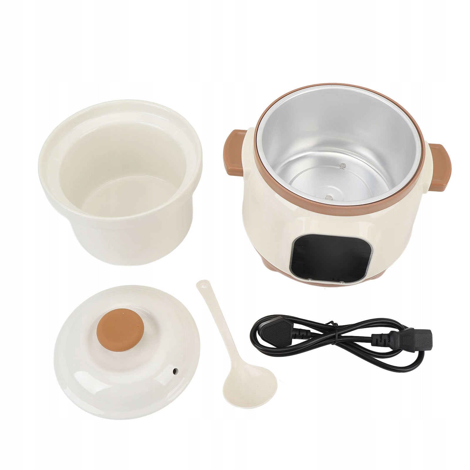 Electric ceramic pot, electric slow cooker 1,8 l for kitchen Dominant color multicolor