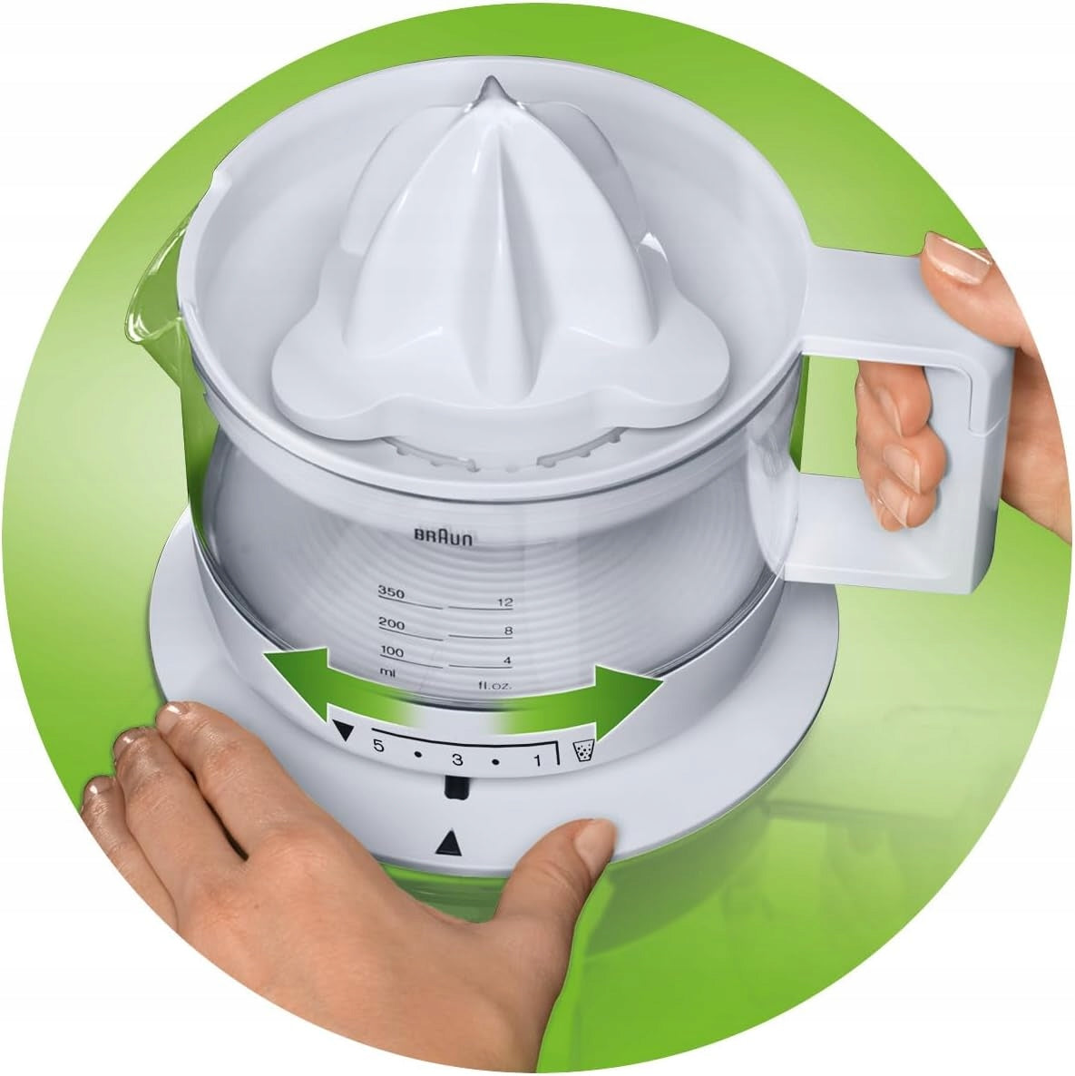 Electric citrus juicer slow-turning for juices Braun white EAN (GTIN) 4056256684774