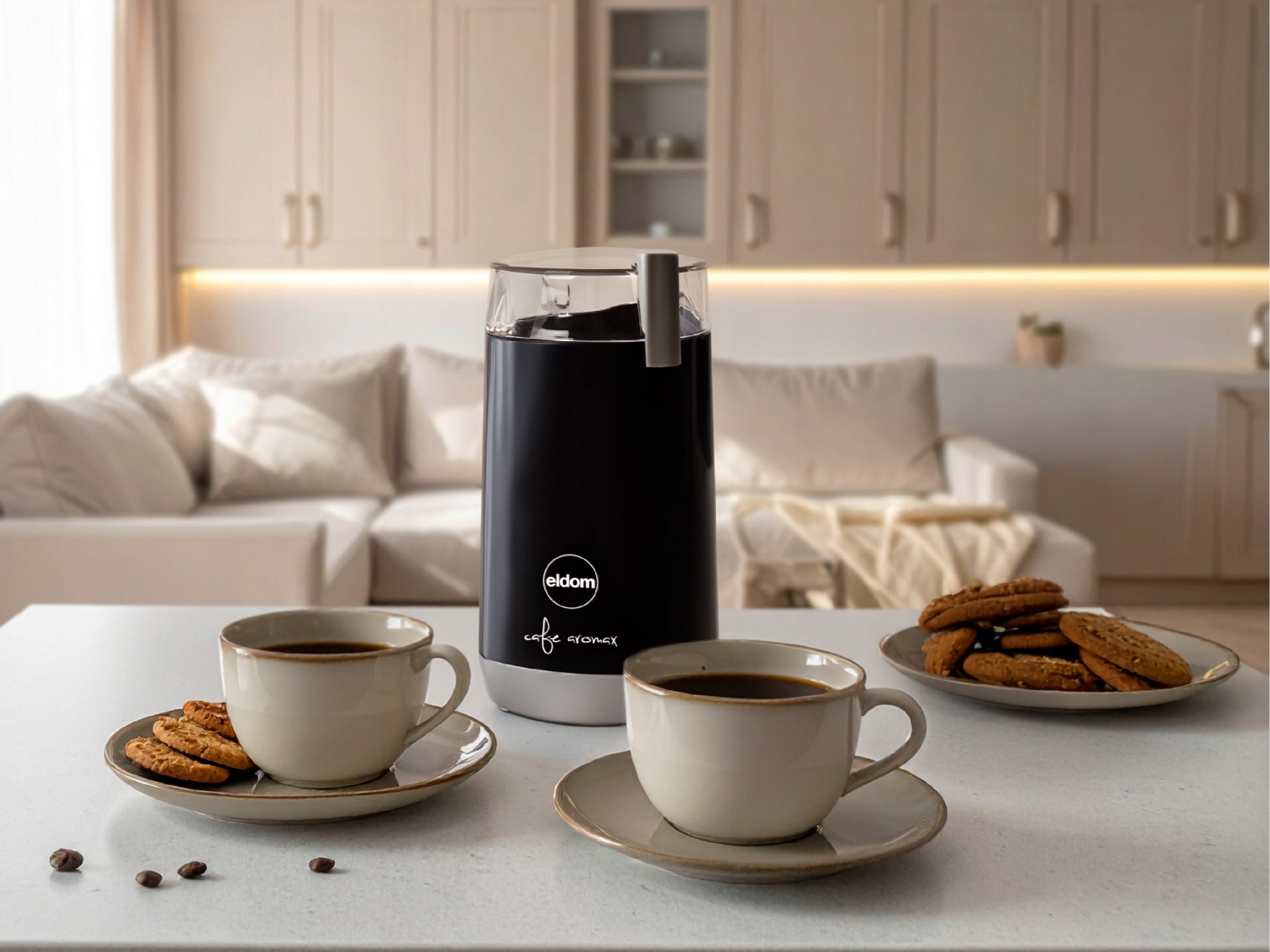 Electric coffee grinder MK40 Eldom black 45g 180W Packaging status original