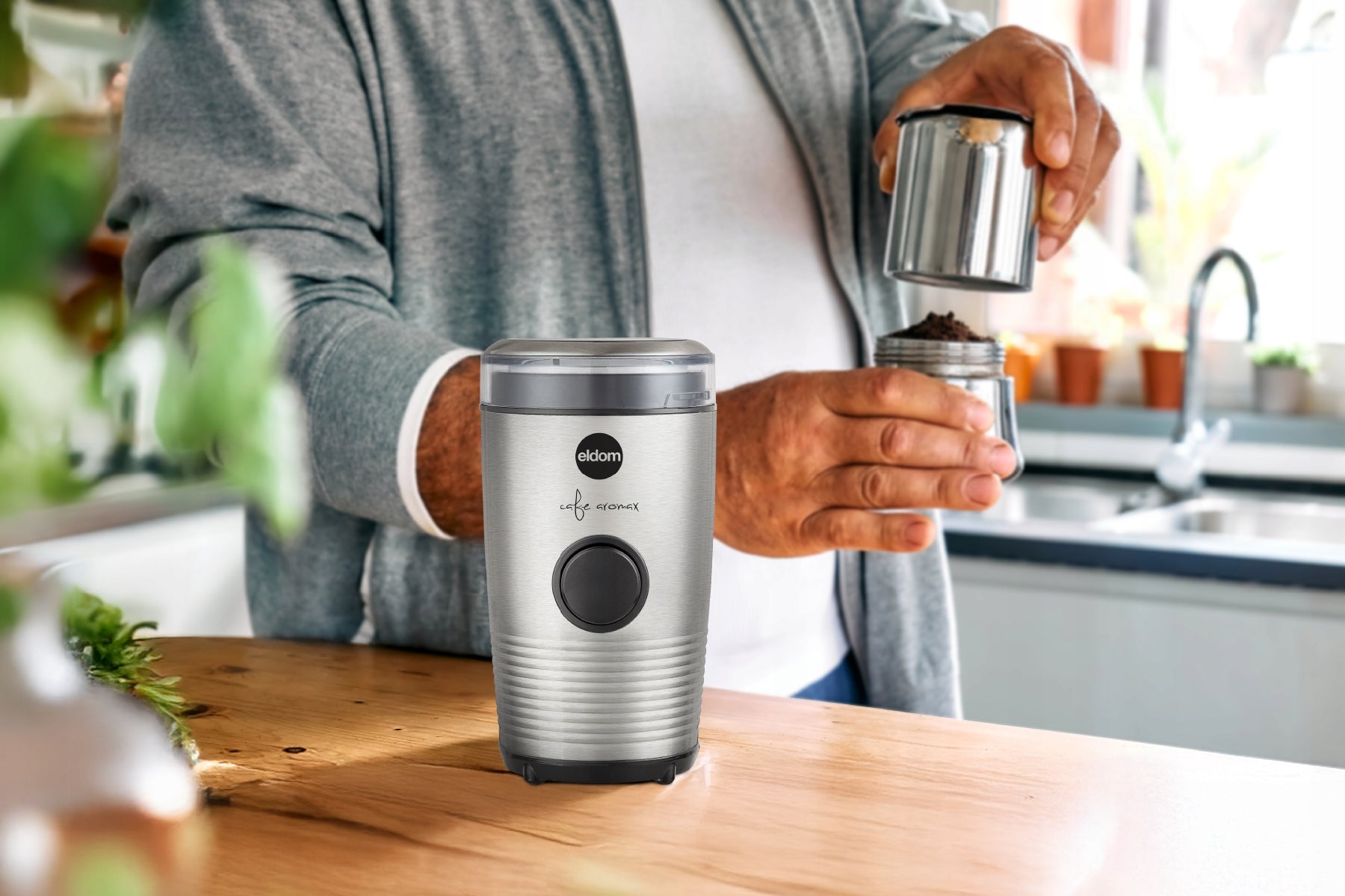 Electric coffee grinder MK80S kavo 60g Eldom stainless steel EAN (GTIN) 5908277389598