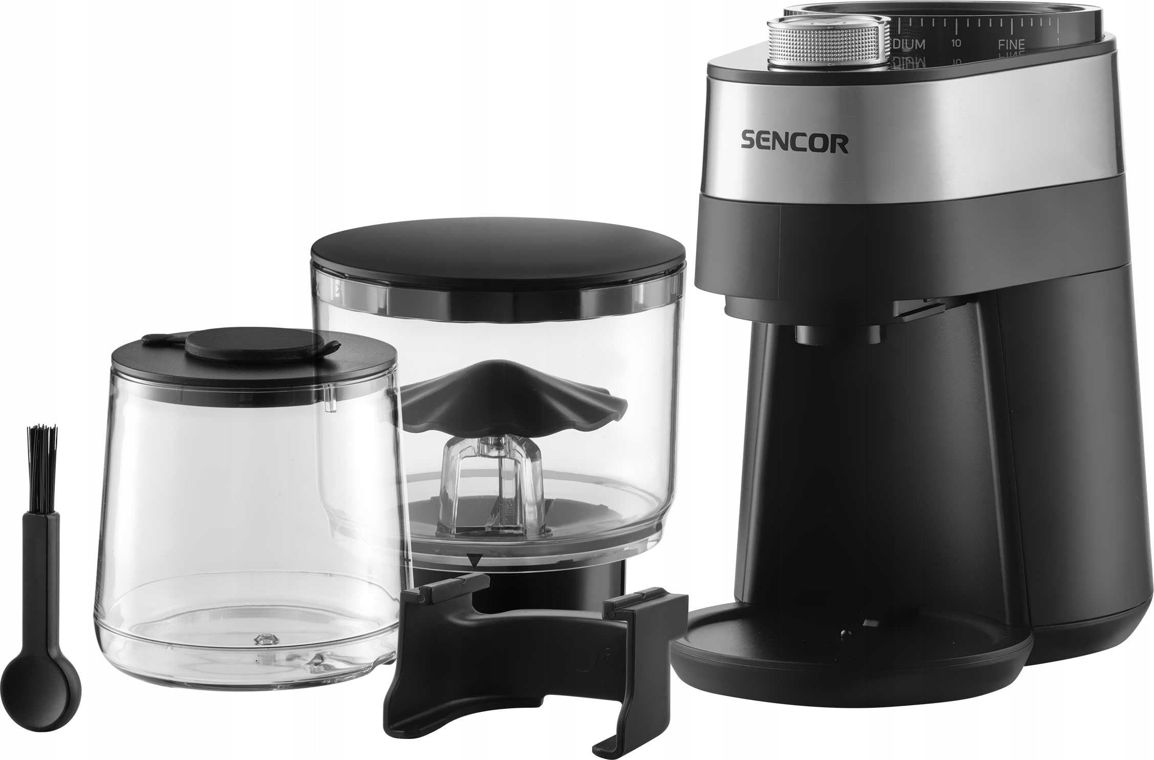 Electric coffee grinder with flat grinding stones SENCOR Manufacturer code SCG 5060BK