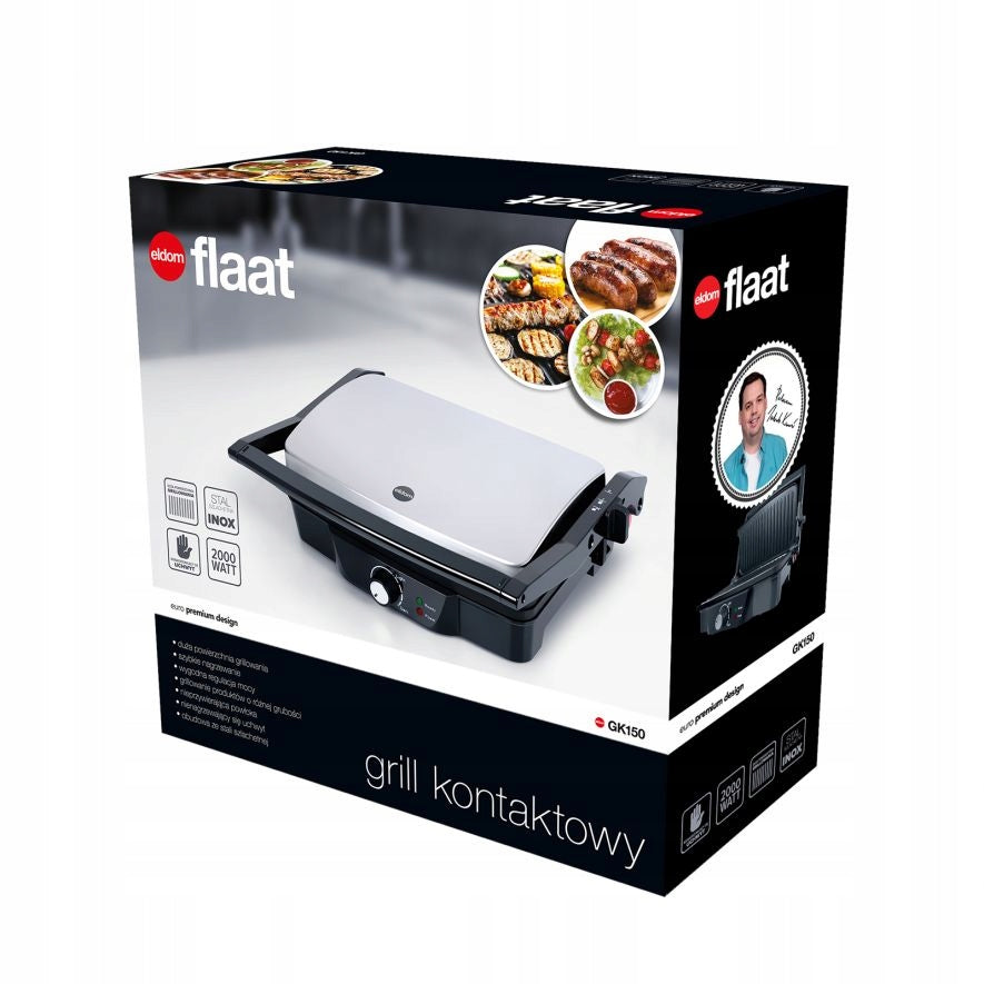 Electric contact grill ELDOM GK150 2000W Power 2000 W