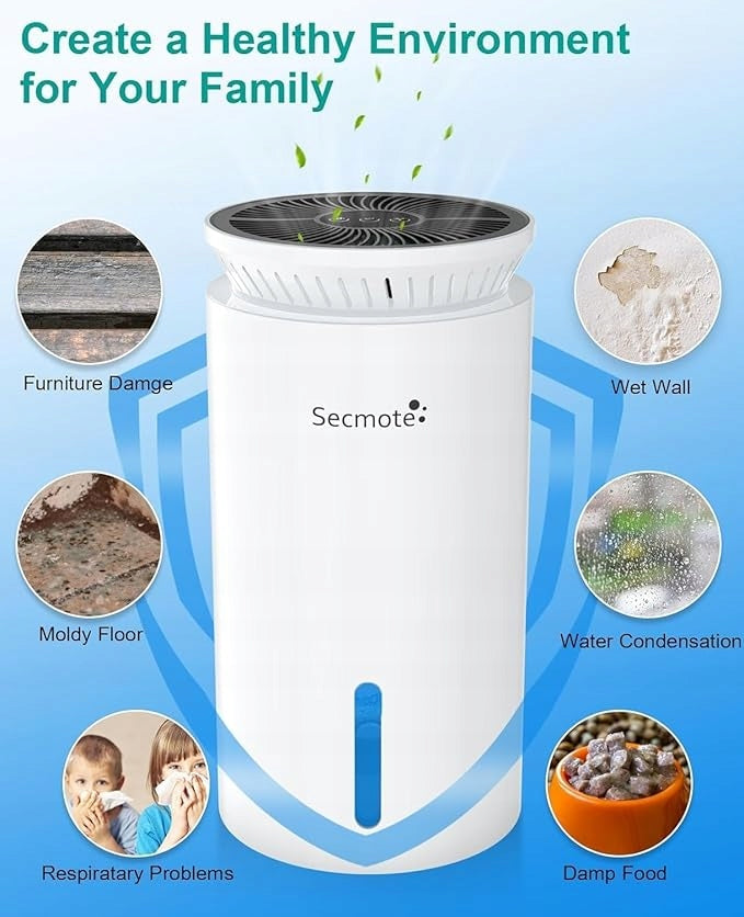Electric dehumidifier, 2000 ml, silent dehumidifier 50 m² Manufacturer code 06014796