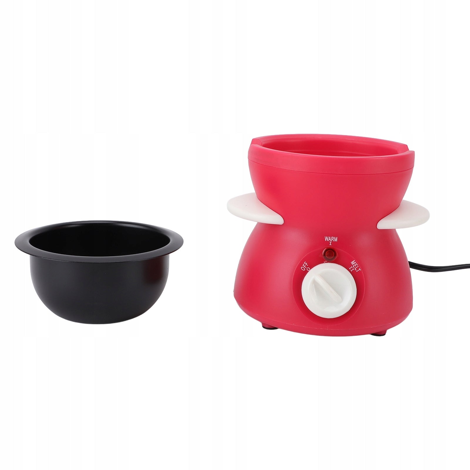 Electric fondue pot set, cast iron chocolate crucible removable Brand no brand
