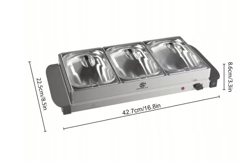 Electric food heater gastronomic buffet Packaging status original