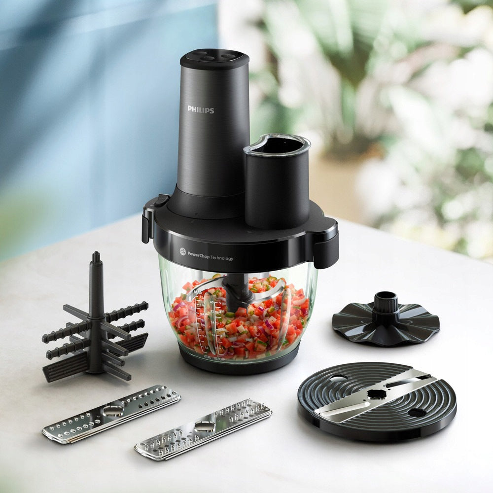 Electric food shredder Philips 2l HR1507/00 Dominant color black