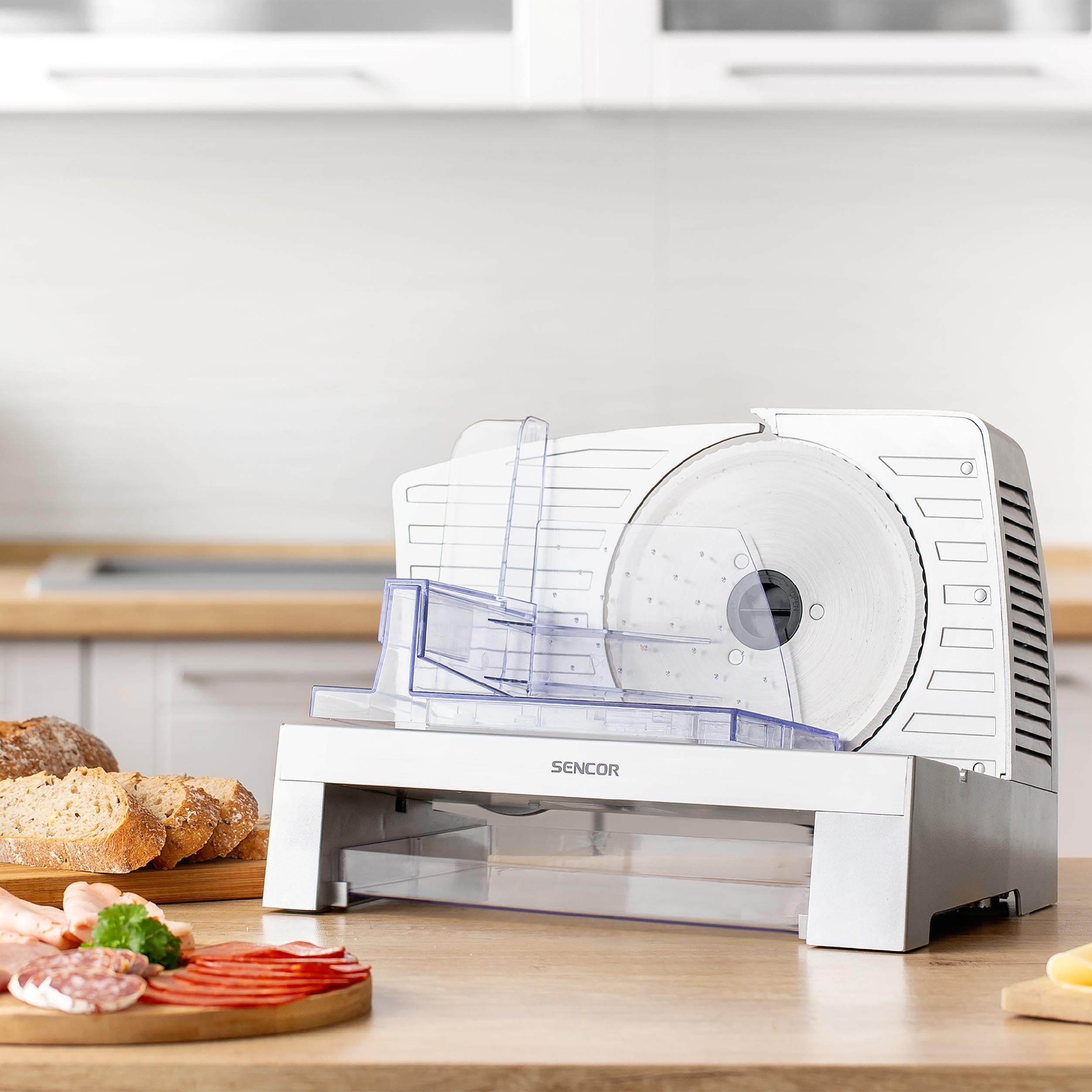 Electric food slicer with guide 100W Sencor SFS 3050SL Brand Sencor