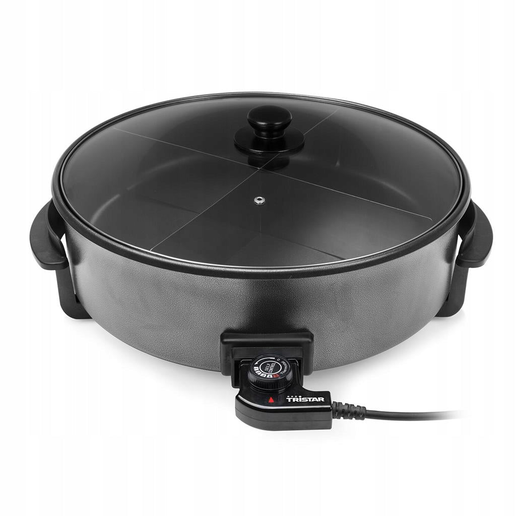 Electric frying pan Tristar XXL PZ-9145 with two compartments 40 cm