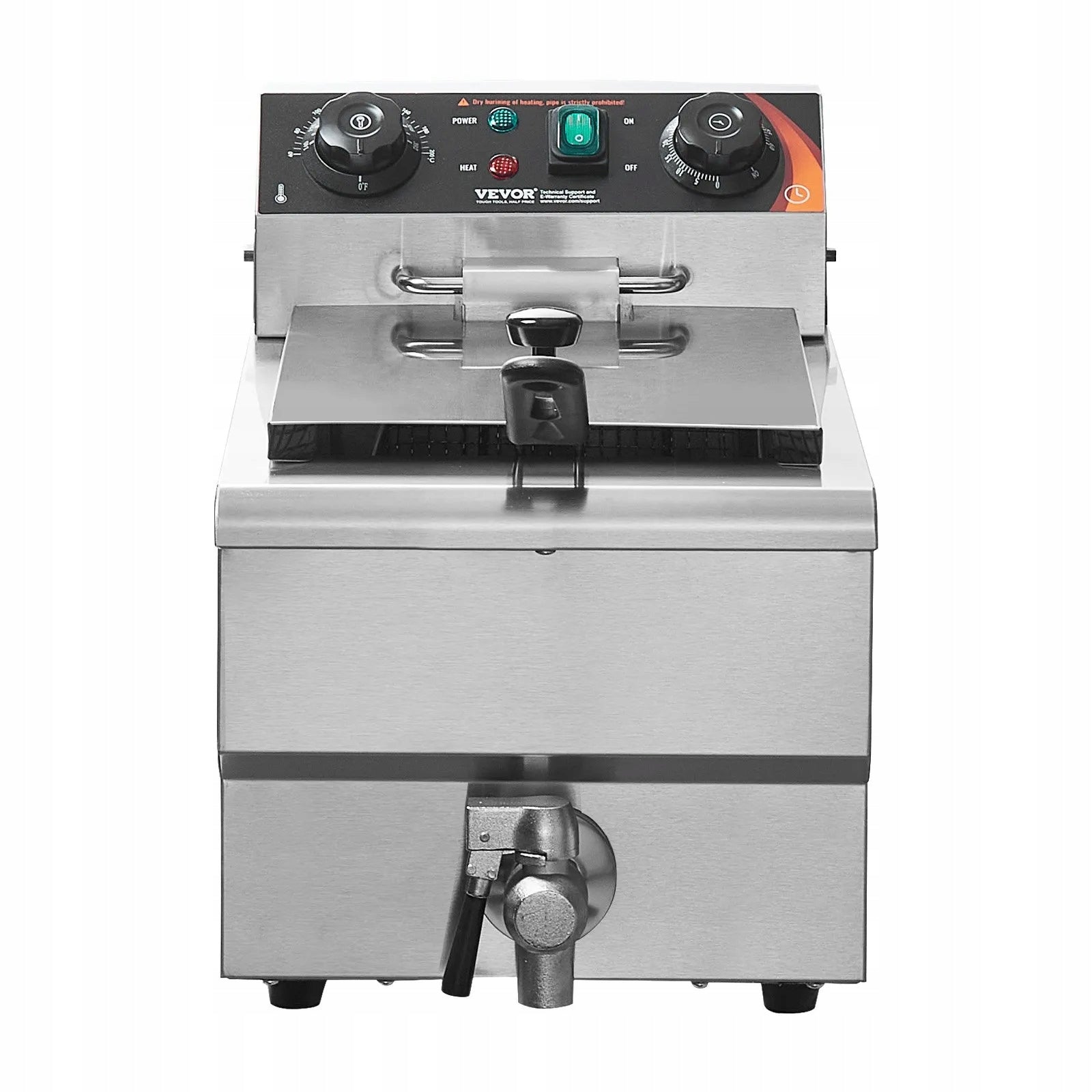 Electric gastronomic fryer 3000W 11L steel with basket