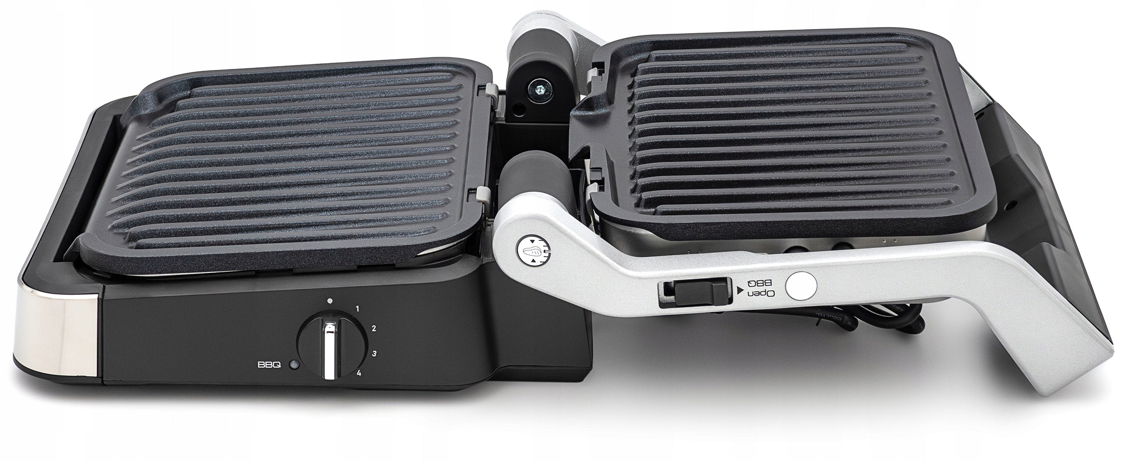 Electric grill 4in1 TEFAL OPTIGRILL GC774D30 Dominant color silver/gray