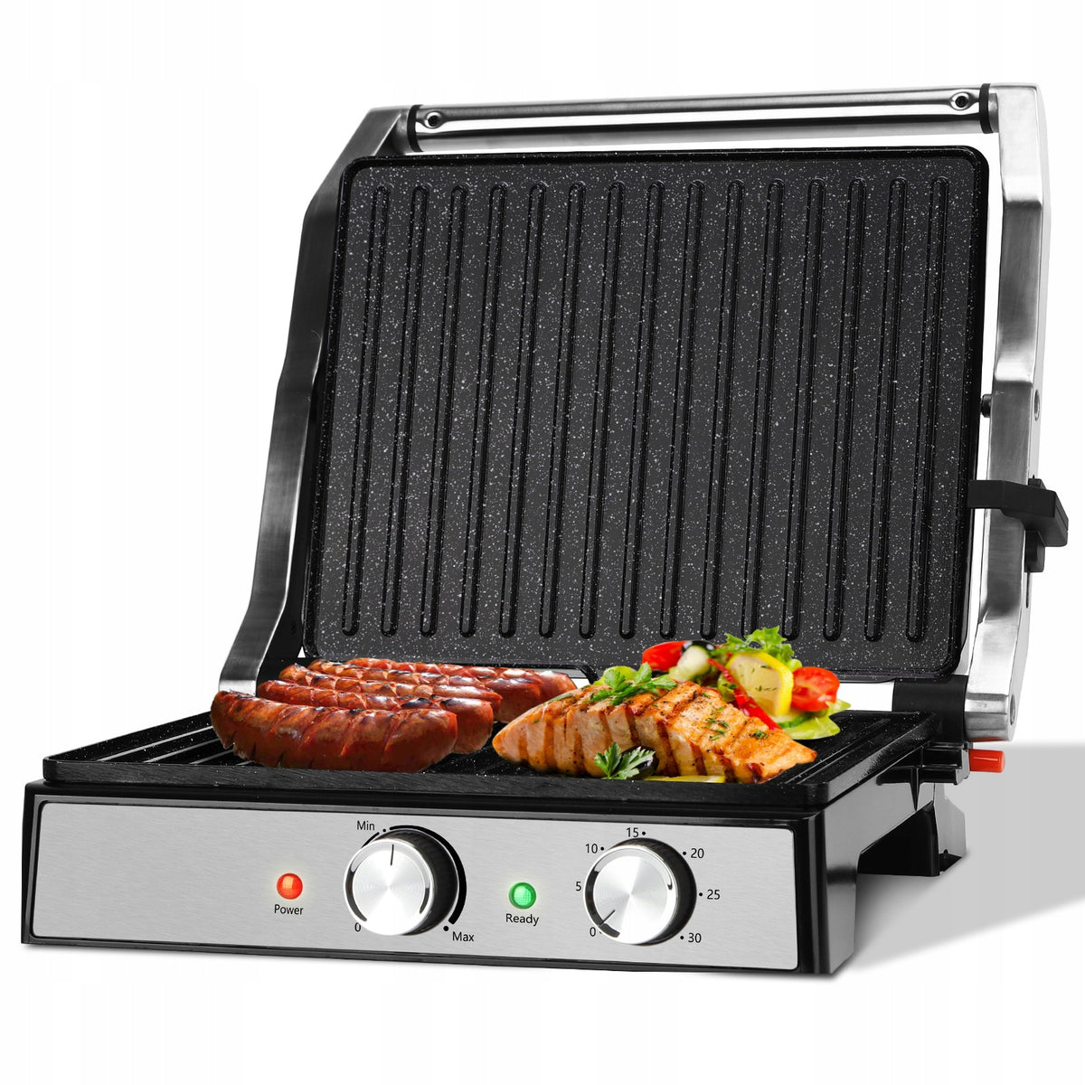 Electric grill Aigostar Roast 2000 W with temperature control and timer Power rating 2000 W