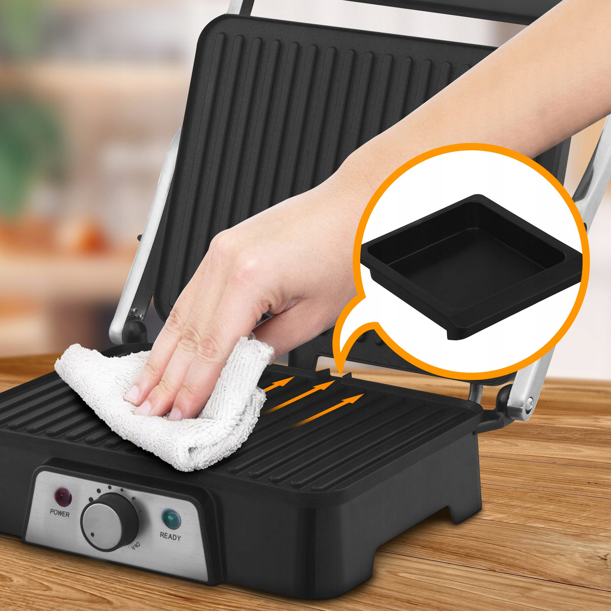 Electric grill Extralink 2000 W with temperature control SJ 36 Manufacturer code EX.36884