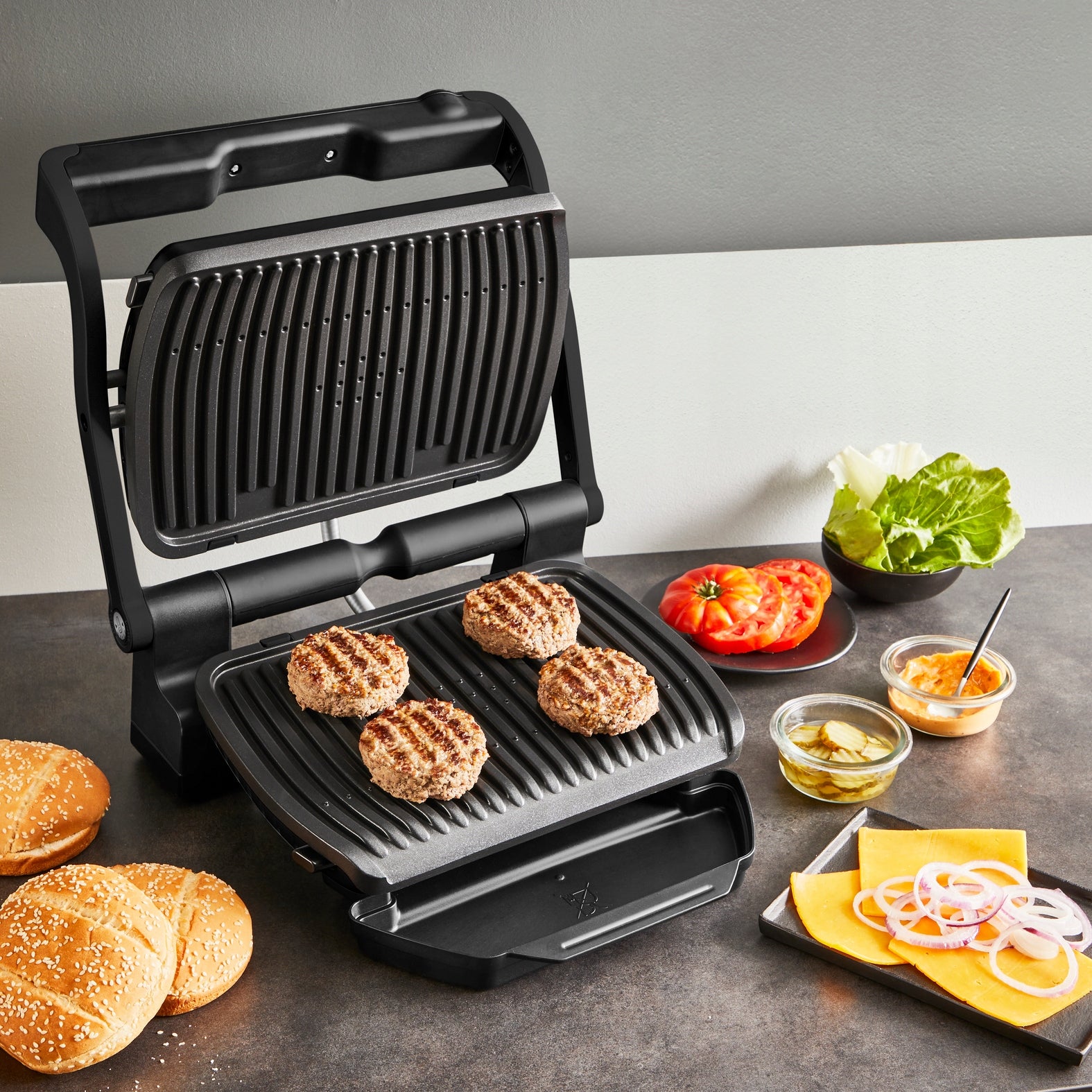 Electric grill Optigrill+ GC7178 + SET ACC 2000 W waffles Power 2000 W