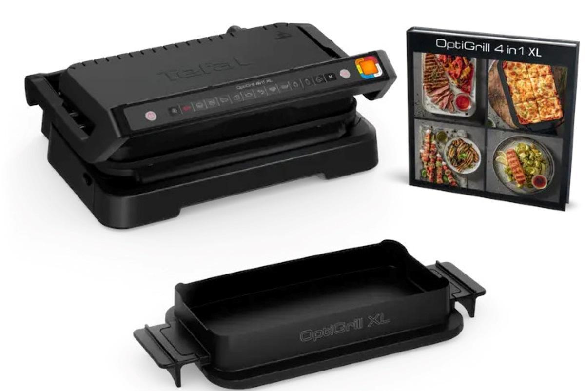 Electric grill TEFAL GC784830 OPTIGRILL 4IN1 XL Black 2200 W EAN (GTIN) 3168437252373