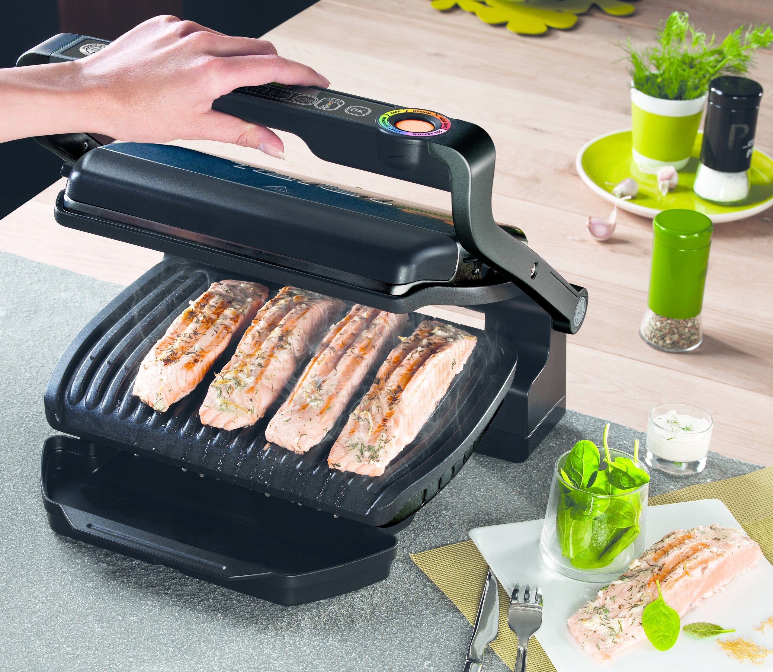 Electric grill TEFAL OptiGrill+ GC7148 Grill type contact