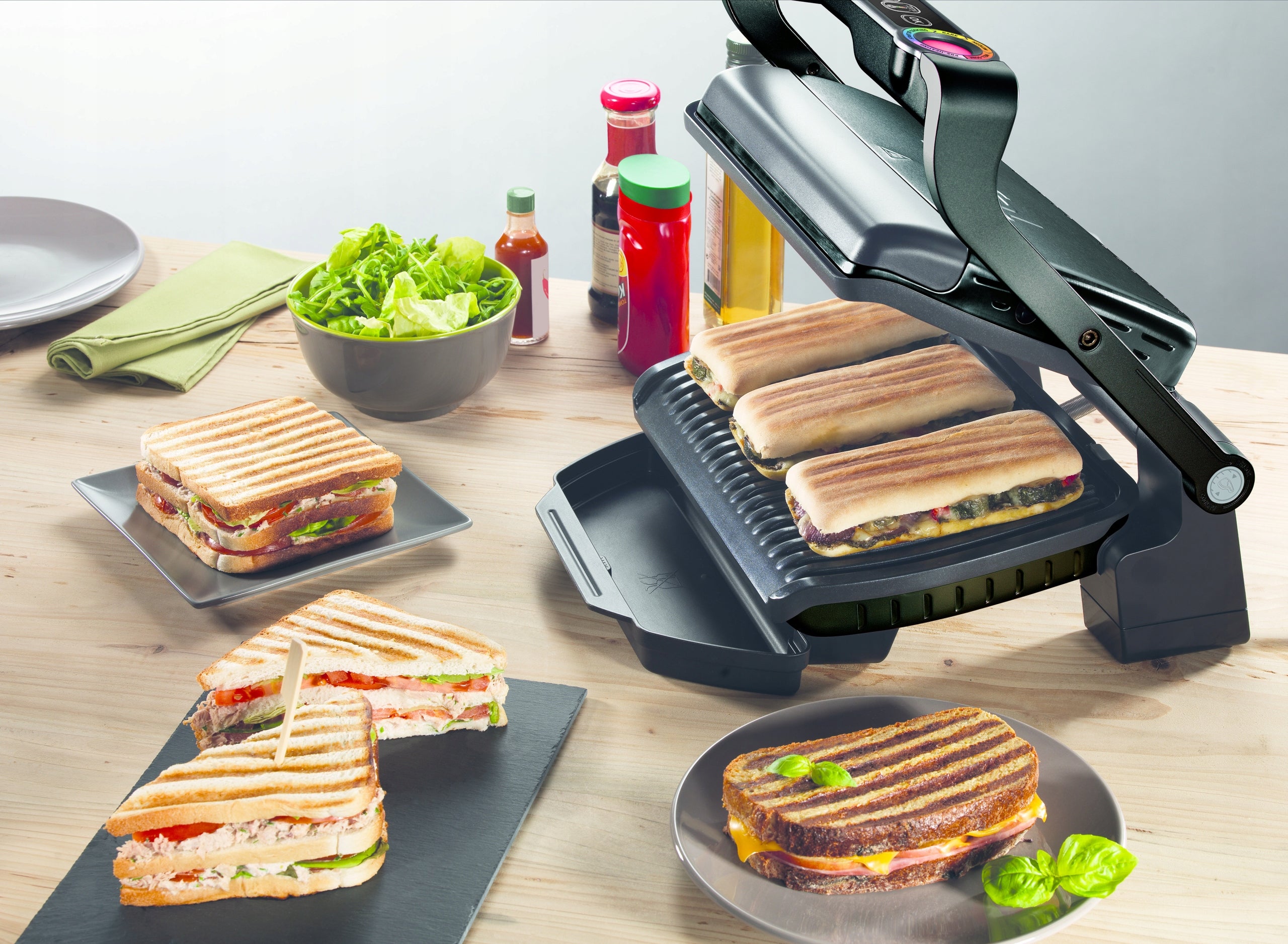 Electric grill TEFAL OptiGrill+ GC7148 Temperature control yes