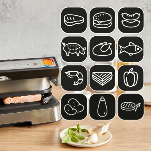Electric grill TEFAL OptiGrill XL GC784D30 4w1 2200W folding/folding Dominant color silver/gray