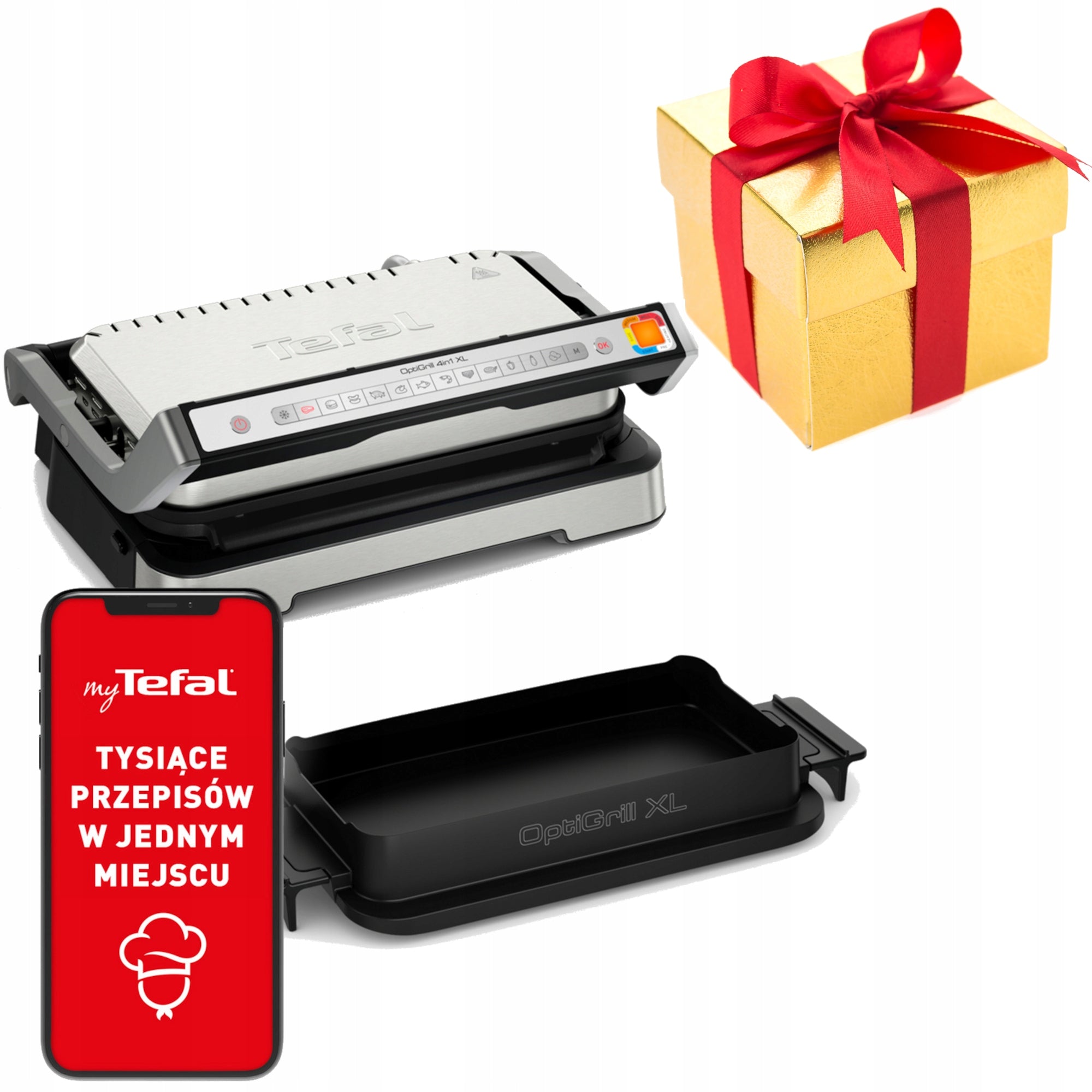 Electric grill TEFAL OptiGrill XL GC784D30 4w1 2200W folding/folding