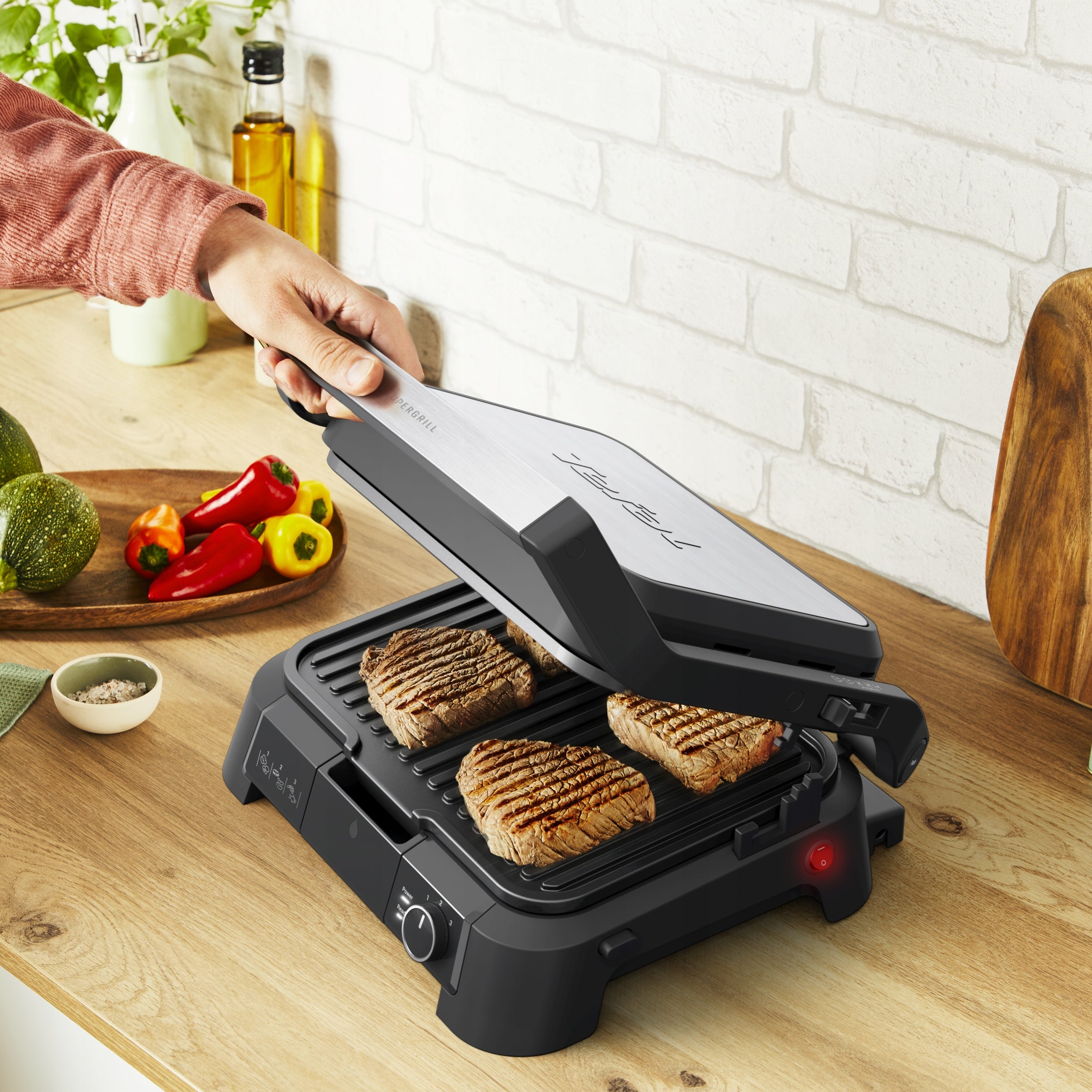 Electric grill TEFAL SuperGrill 3in1 GC510DE0 panini toaster oven 2000W EAN (GTIN) 3045380028319