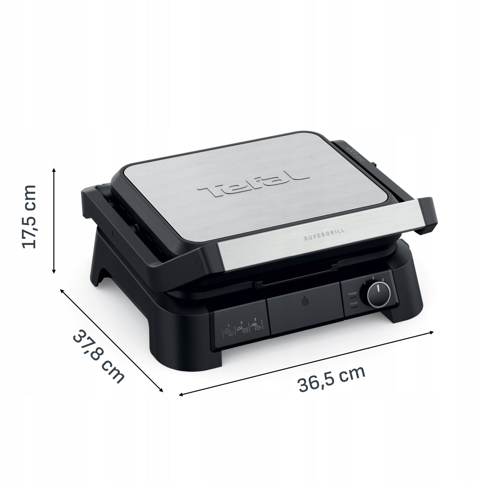 Electric grill TEFAL SuperGrill GC517DE0 4in1 panini waffle toaster 2000W Manufacturer code GC517DE0