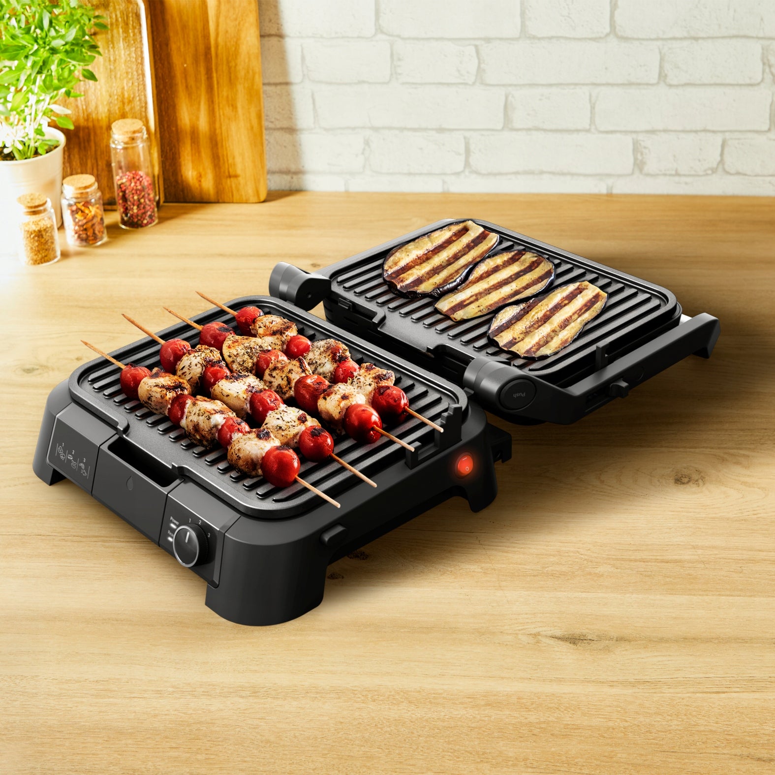 Electric grill TEFAL SuperGrill GC517DE0 4in1 panini waffle toaster 2000W Model GC517DE0