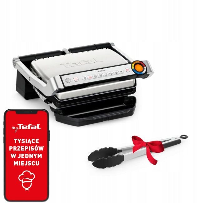 Electric grill toaster Optigrill+ GC718D10 2000 W folding silver Packaging status original