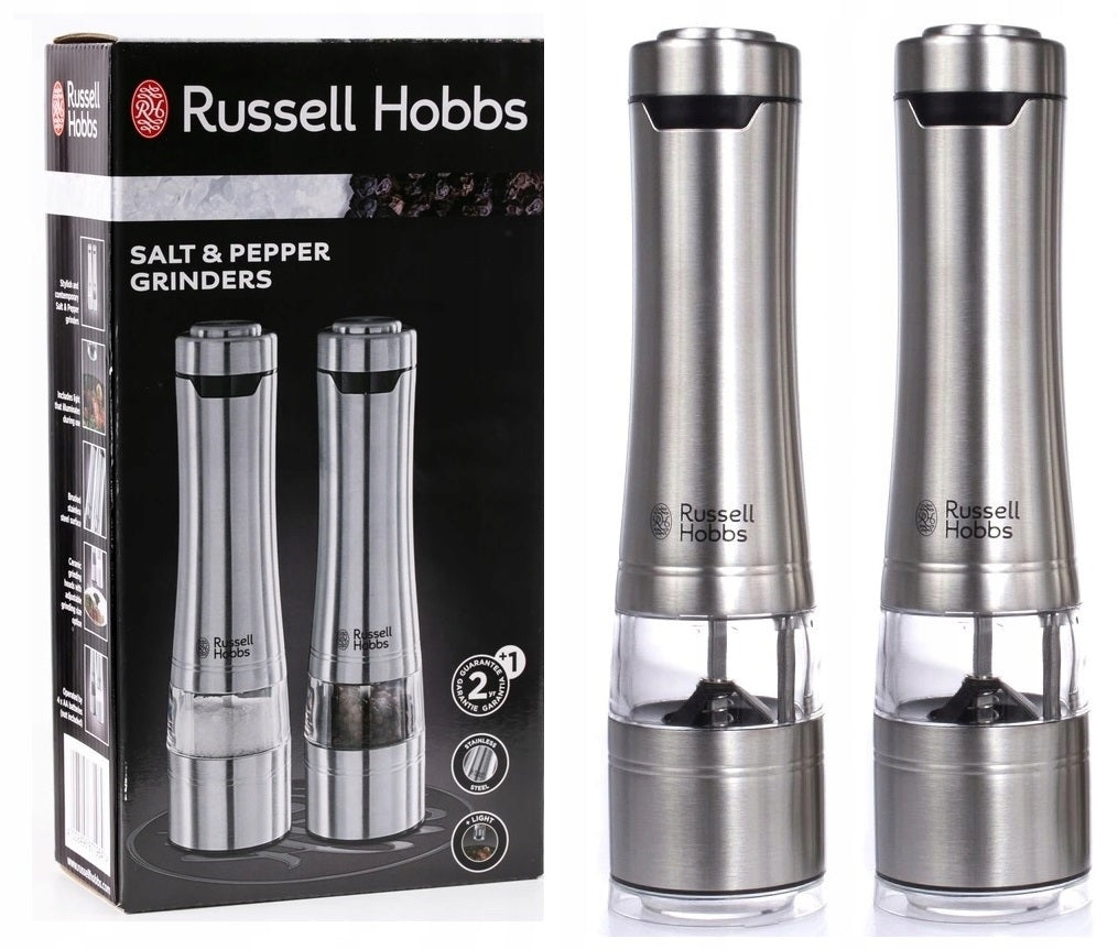 Electric grinder Russell Hobbs 2x electric grinder salt and pepper silver