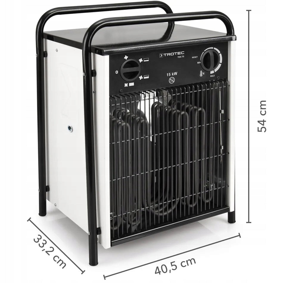 Electric heater Trotec TDS 75 15 kW Distribution PL Invoice 23% VAT Manufacturer code TDS75