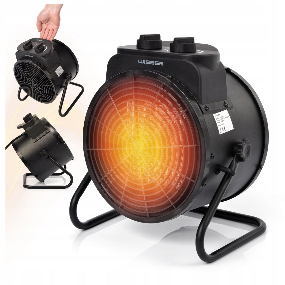 Electric heater blower heater apron thermostat PTC Wisser 3 kW