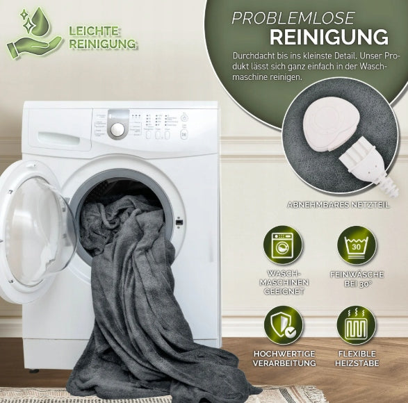 Electric heating blanket with automatic shut-off 1160X120 GREY Packaging status original