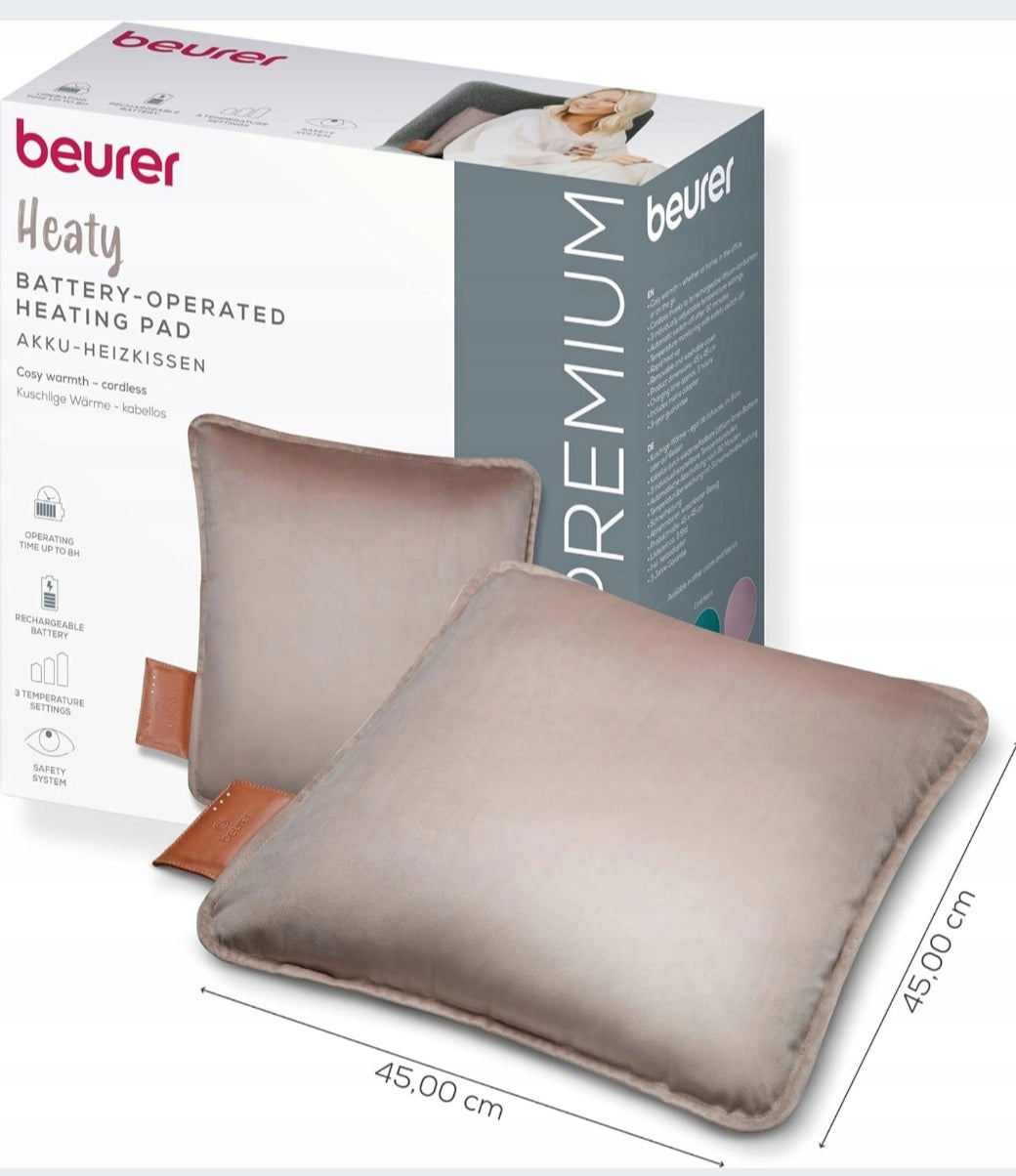 Electric heating pad BEURER HK 77 Heaty grey-brown Medical device no