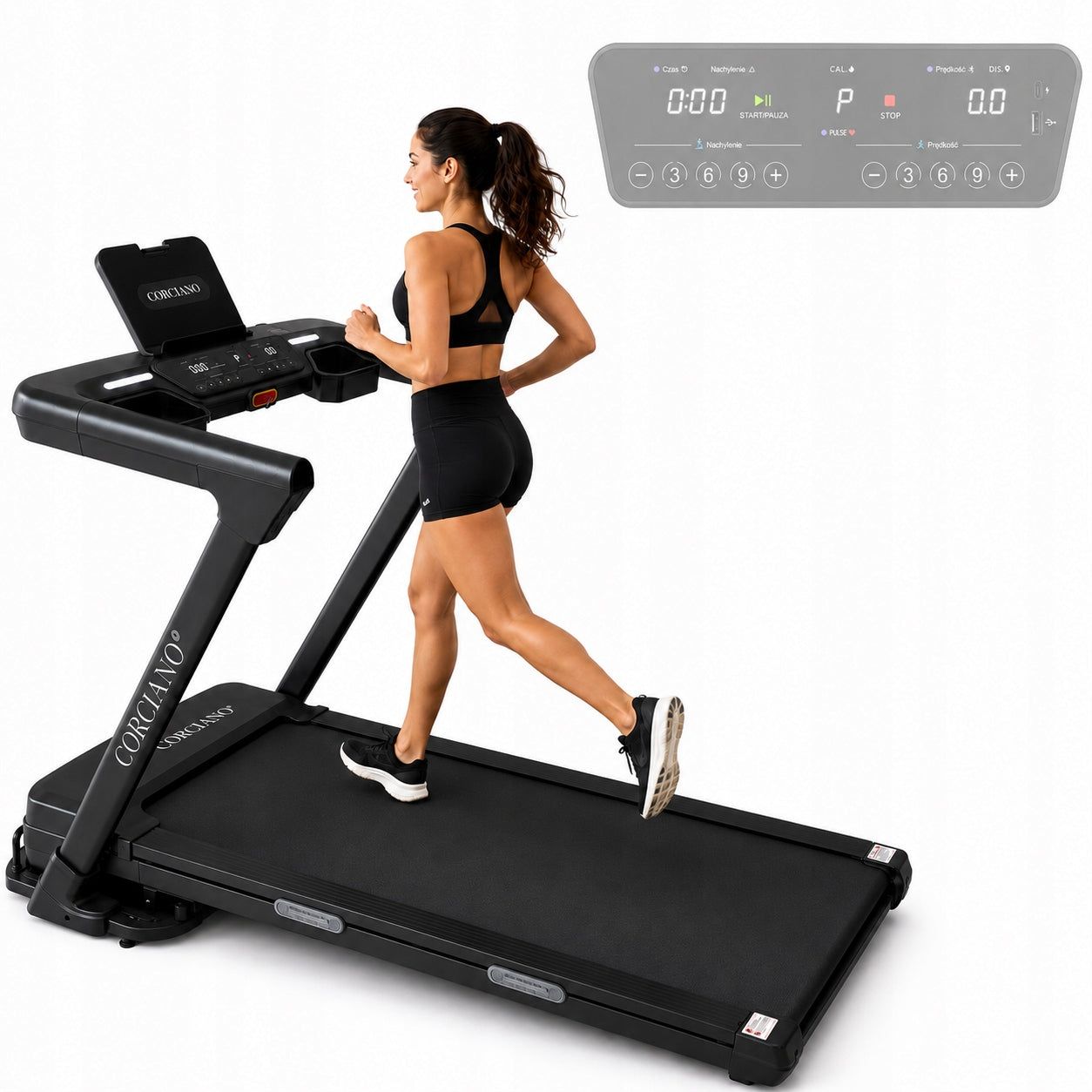 Electric home treadmill Pisa Corciano 16km/h Auto Rise 20% APPLICATION