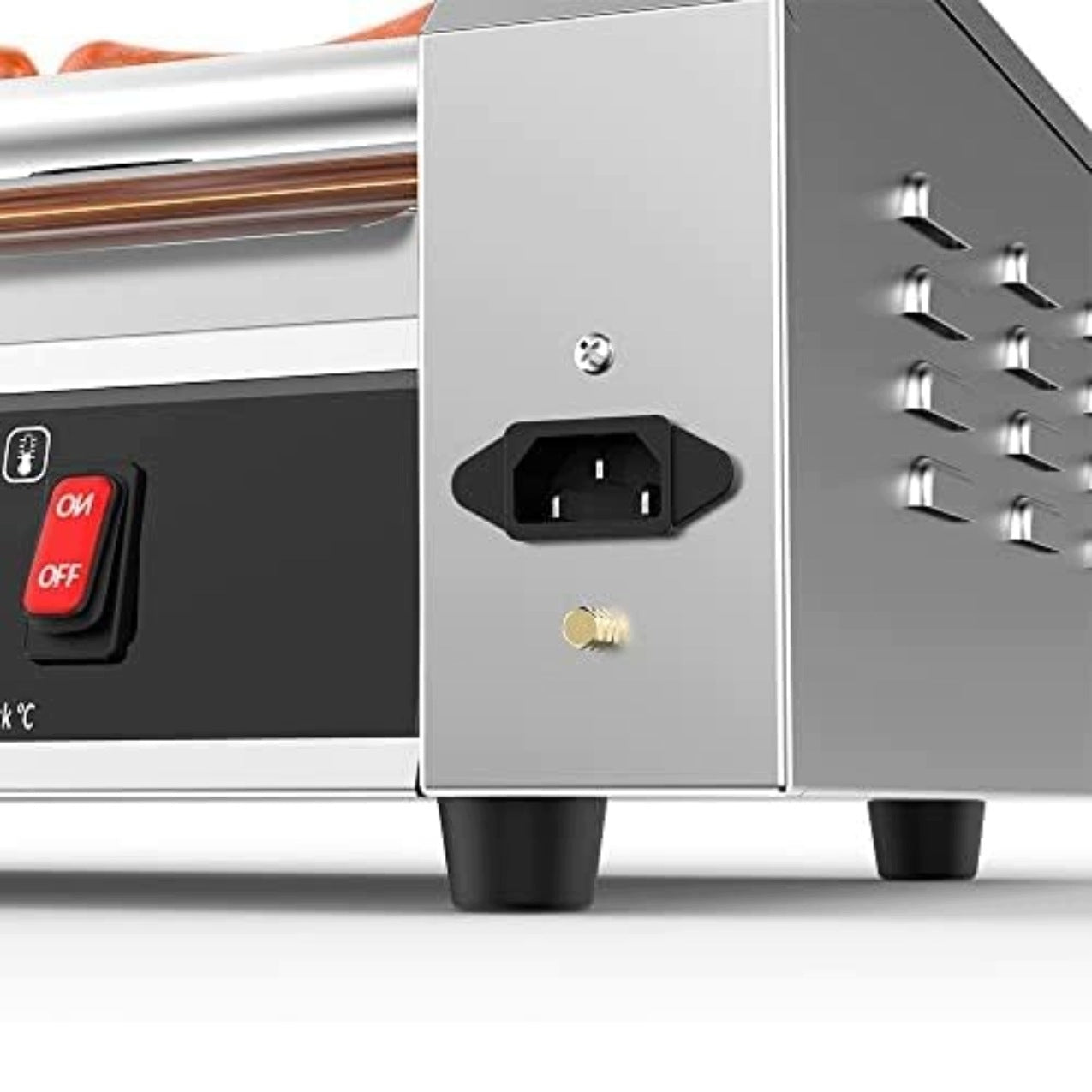 Electric hot dog grill 7 rolls 1200W LED 50-250°C stainless steel Brand no brand