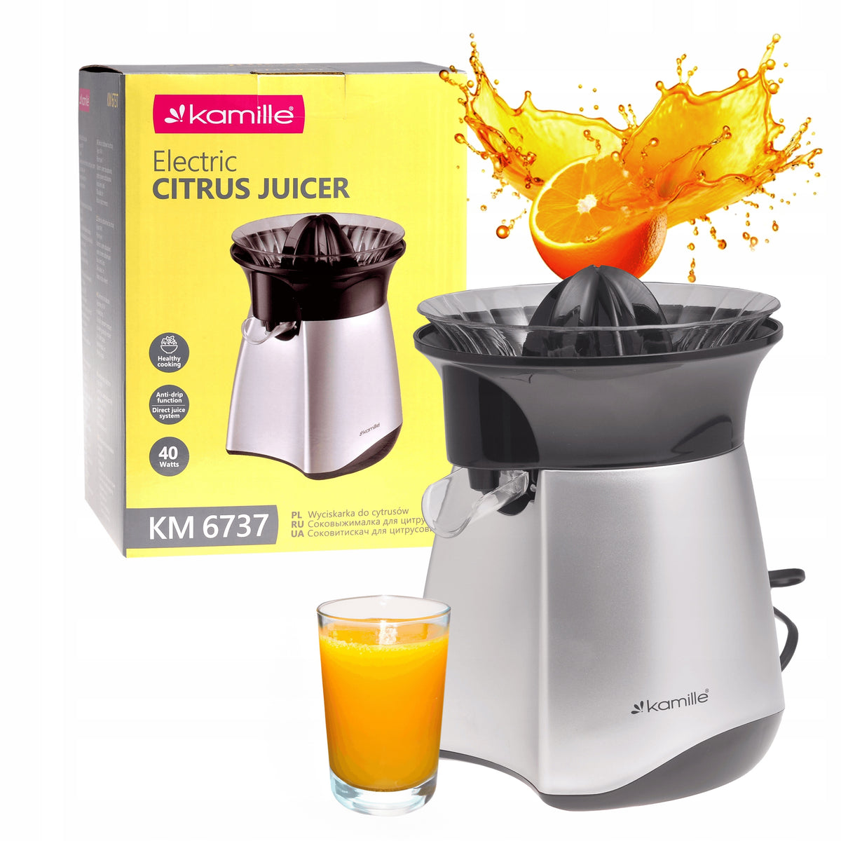 Electric juicer for citrus juices KAMILLE