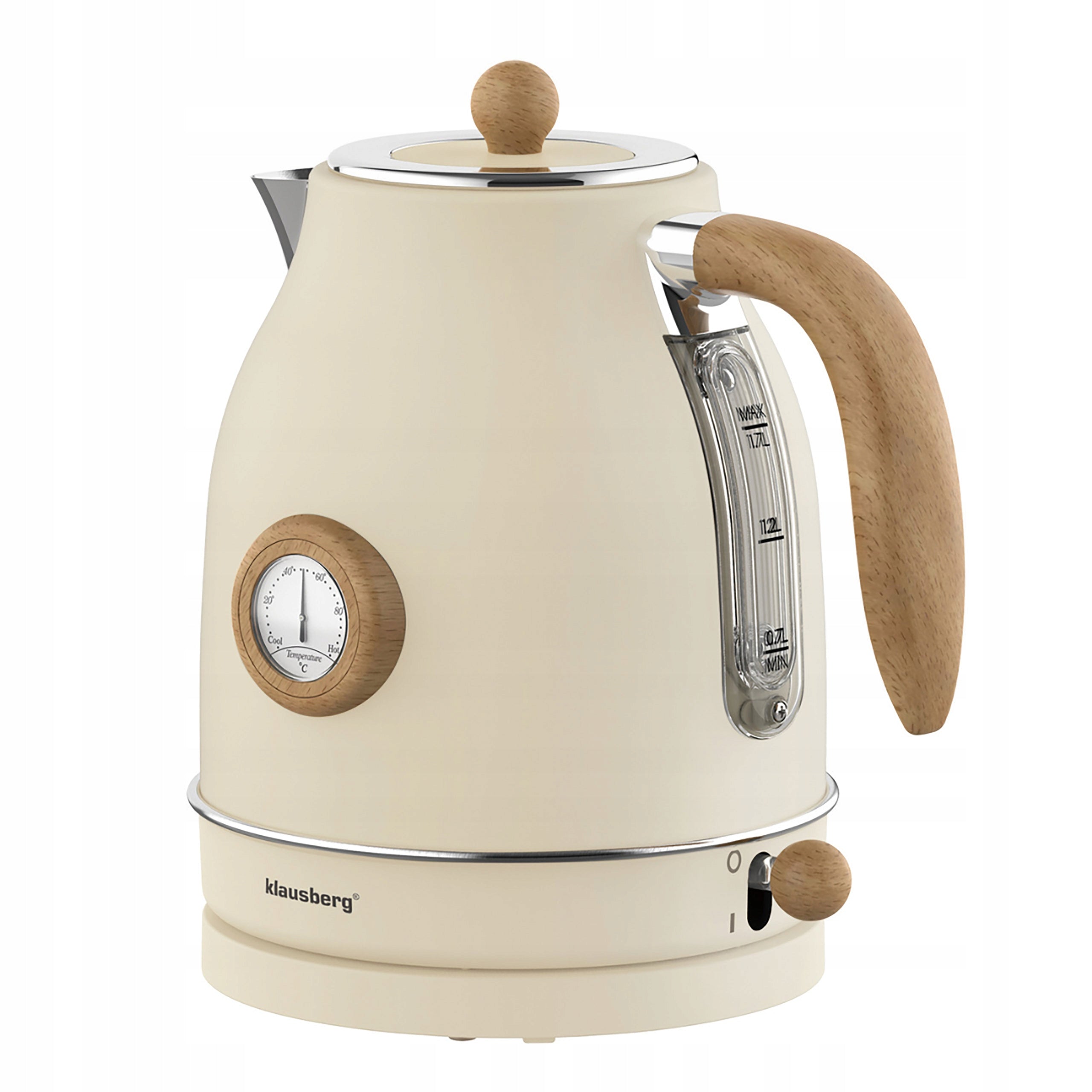 Electric kettle 1,7l with thermometer 2200 W beige retro Manufacturer code KB-9006