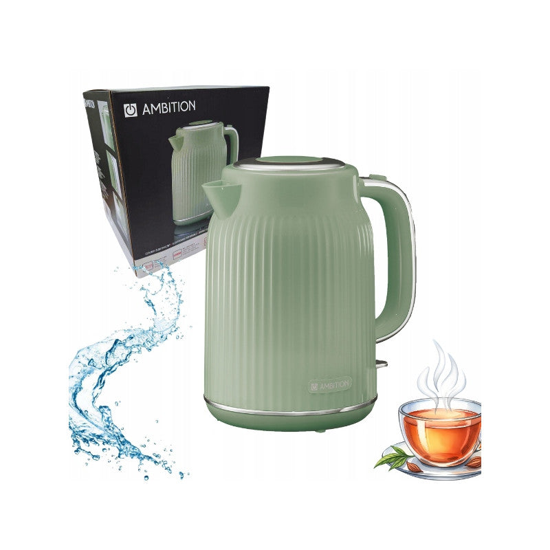 Electric kettle AMBITION ELECTRO Vintage 1,7L Retro Sage 2200W Manufacturer code 69620