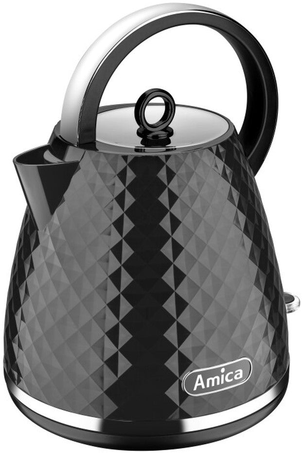 Electric kettle Amica KF 3030 1,7 l 2200W Filter Controller Strix Black Manufacturer code 1194106
