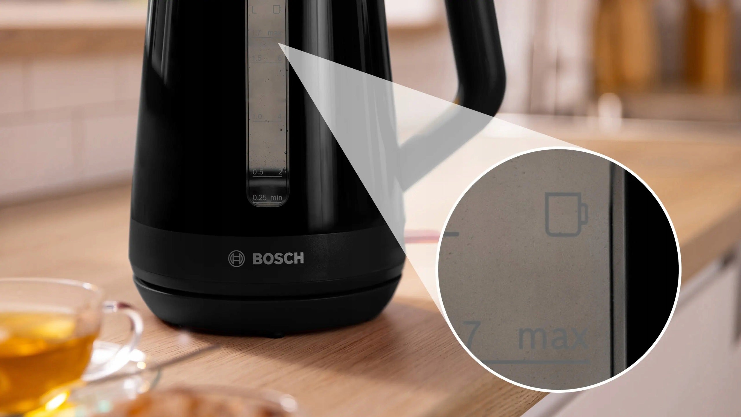 Electric kettle Bosch TWK1M123 | Black | 2400 W | Wireless Manufacturer code TWK1M123