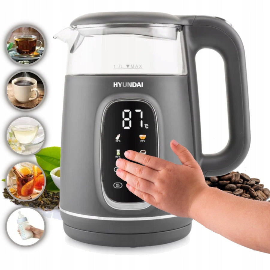 Electric kettle HYUNDAI VK-670 with temperature control 40-100°C VK670