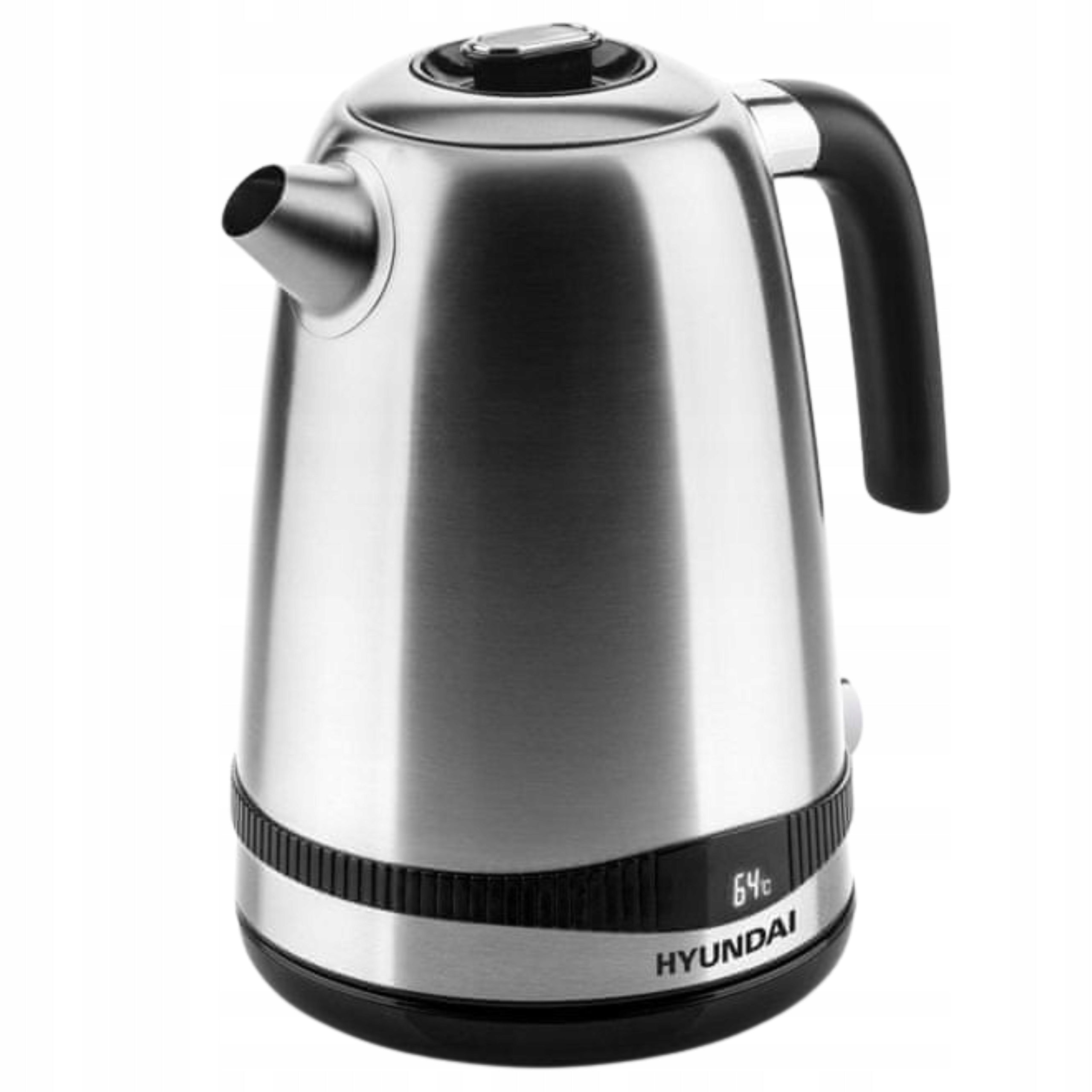 Electric kettle Hyundai VK770 with temperature control 1,7l Inox Packaging status original