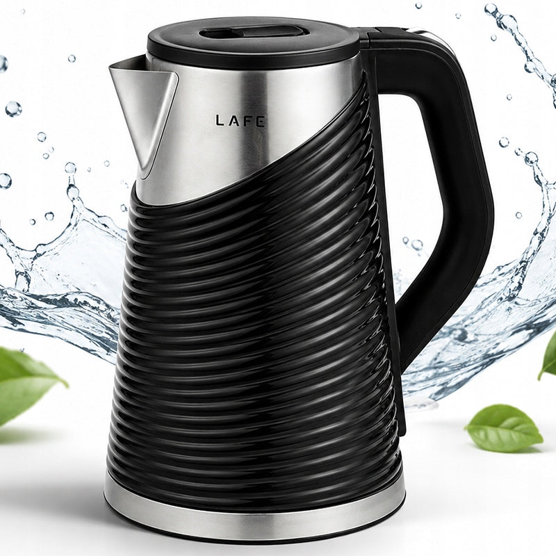 Electric kettle Lafe Black 1800 W 1,8 l black WIRELESS BLACK