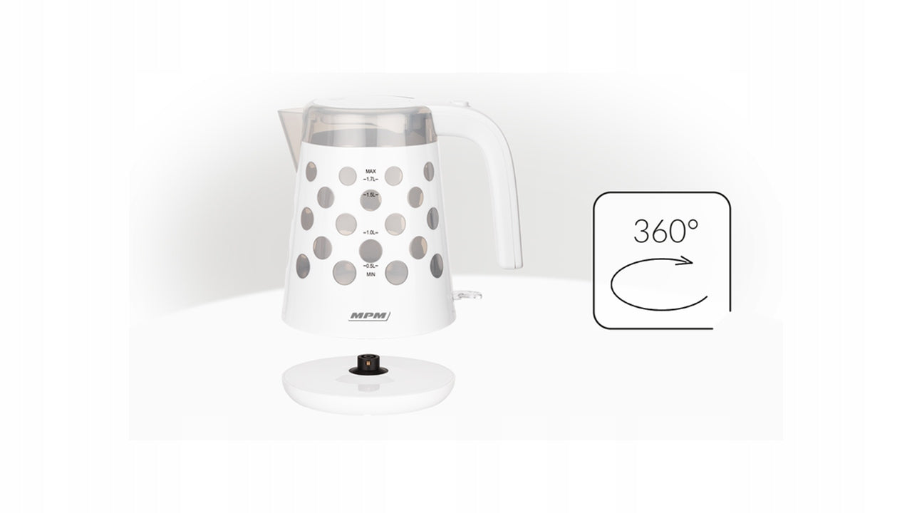Electric kettle MPM MCZ-86 1,7 L 2200 W 1,7 l white Brand MPM