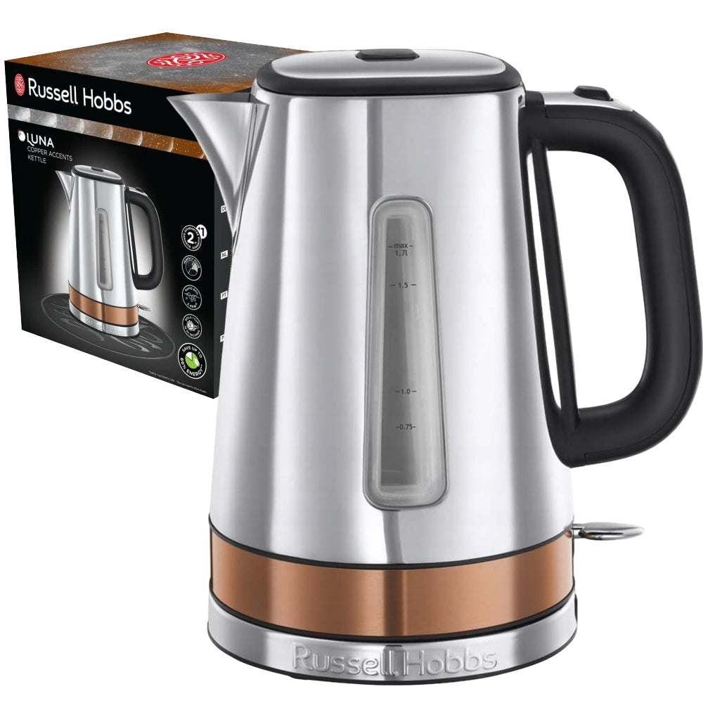 Electric kettle Russell Hobbs 2400W silver 1,7l fast and economical