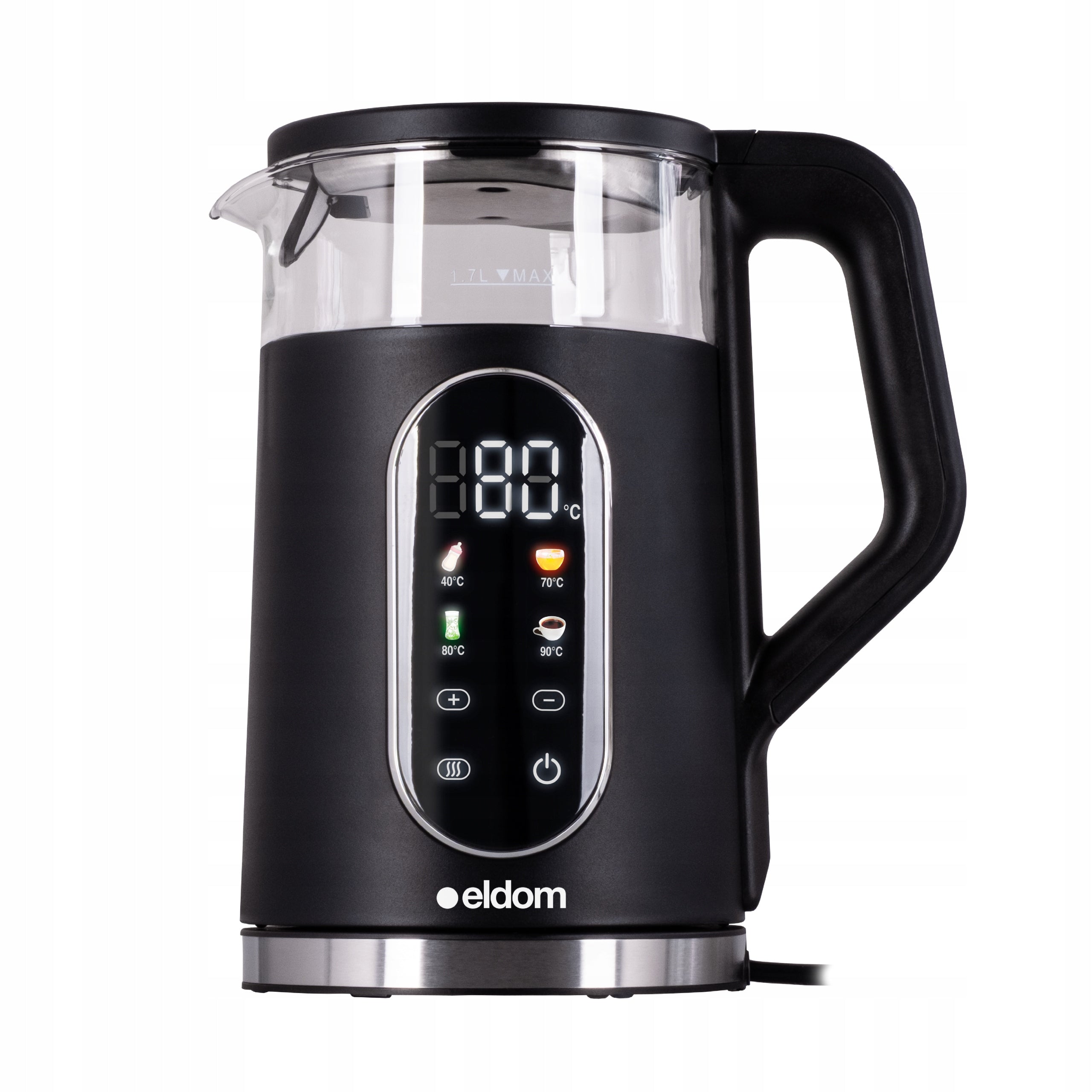 Electric kettle wireless adjustment touch panel 2200W 1,7L Eldom