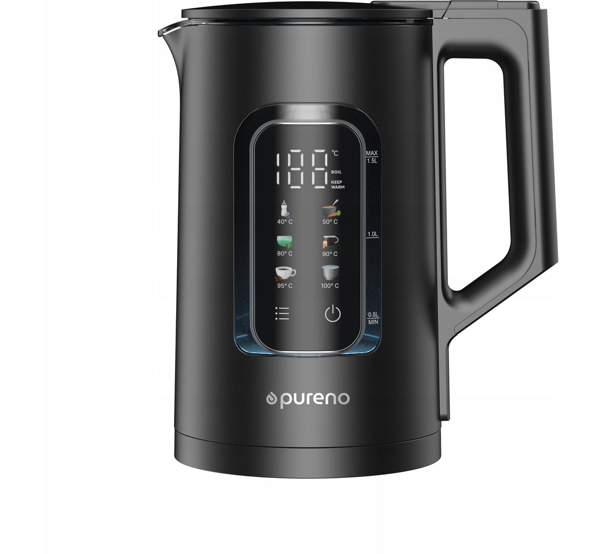 Electric kettle with automatic temperature control Pureno K100 1500W