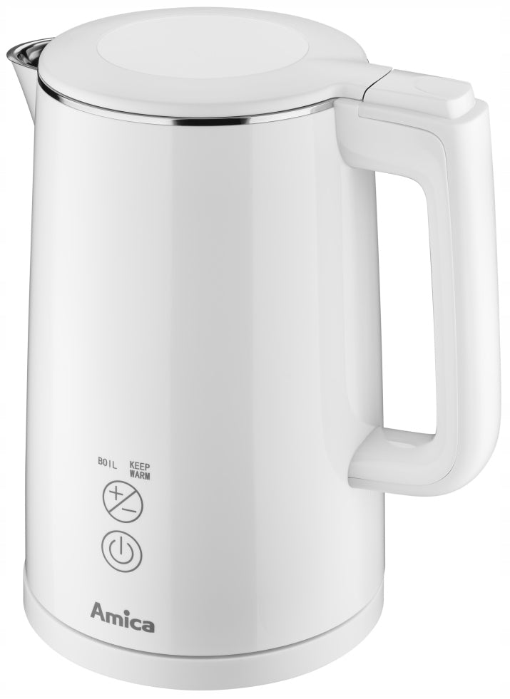 Electric kettle with temperature control Amica KF 6011 2200W 1,5l white Manufacturer code 1194141