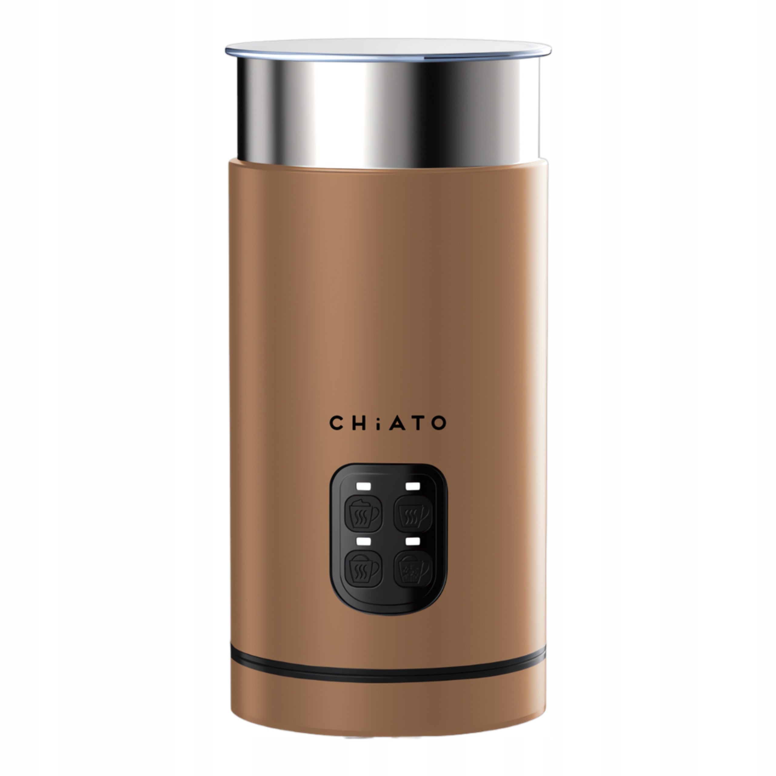 Electric milk frother CHiATO milkPLAY - brown