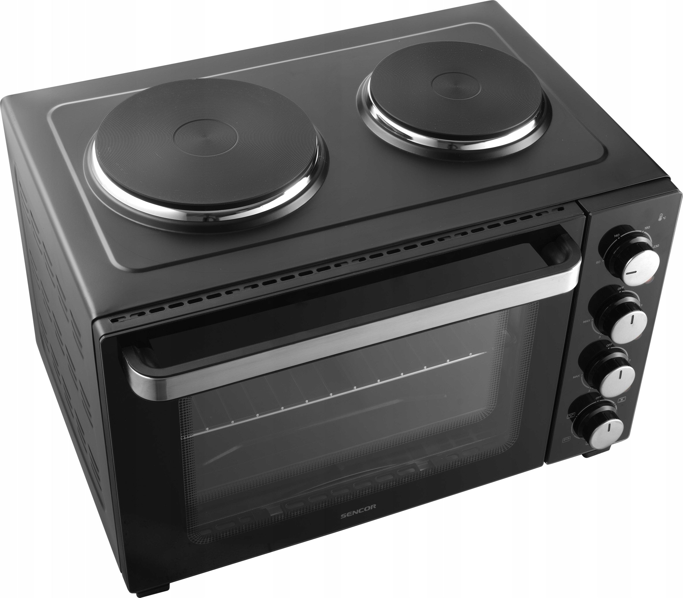Electric oven 35L +2 COOKTOPS 3200W SENCOR SEO3500BK Brand Sencor