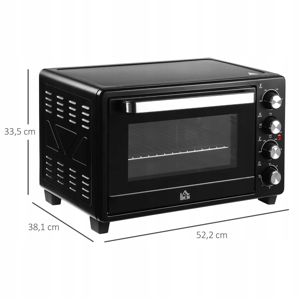 Electric oven mini 32L 1600W 230°C toaster oven for kitchen Model 800-087bk